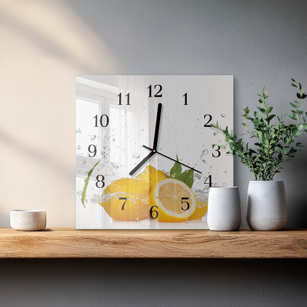 Orologio quadrato limoni