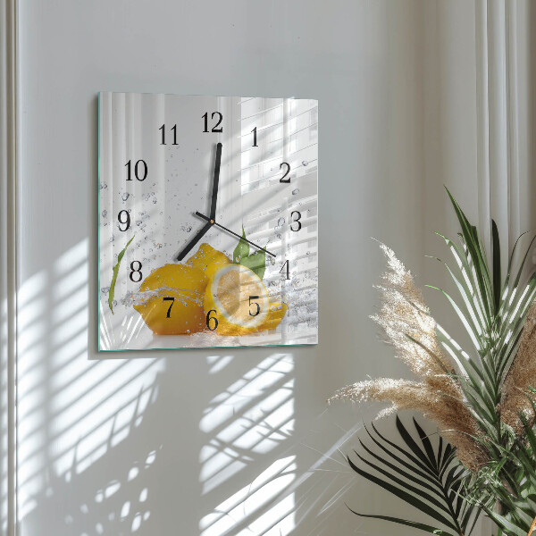 Orologio quadrato limoni