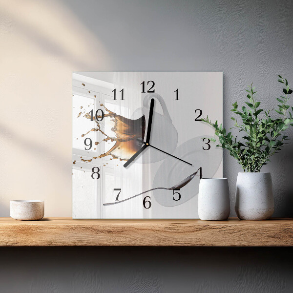 Orologio quadrato Tazza di caffè