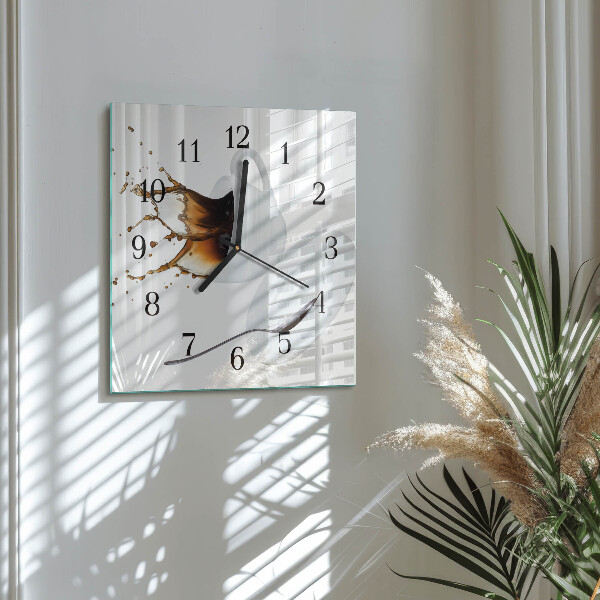 Orologio quadrato Tazza di caffè