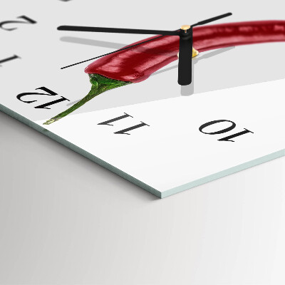 Orologio quadrato peperoncino