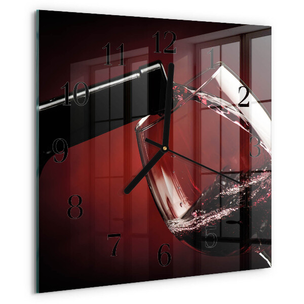 Orologio quadrato Bicchiere da vino