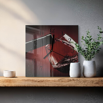 Orologio quadrato Bicchiere da vino