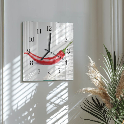 Orologio quadrato peperoncino