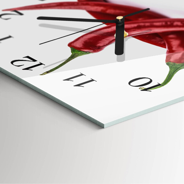 Orologio quadrato peperoncini