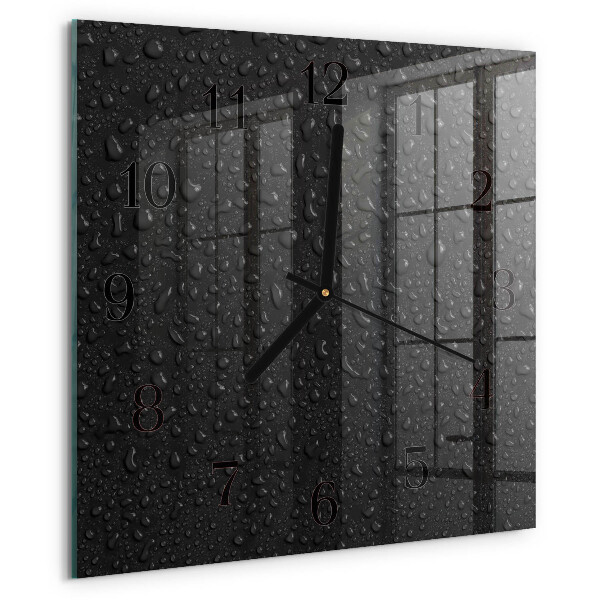 Orologio quadrato Gocce d'acqua