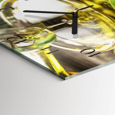 Orologio quadrato olio d'oliva