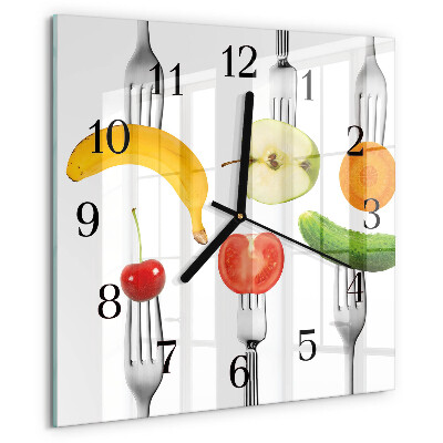 Orologio quadrato Frutta