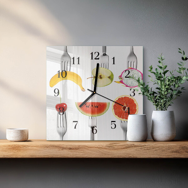 Orologio quadrato Frutta