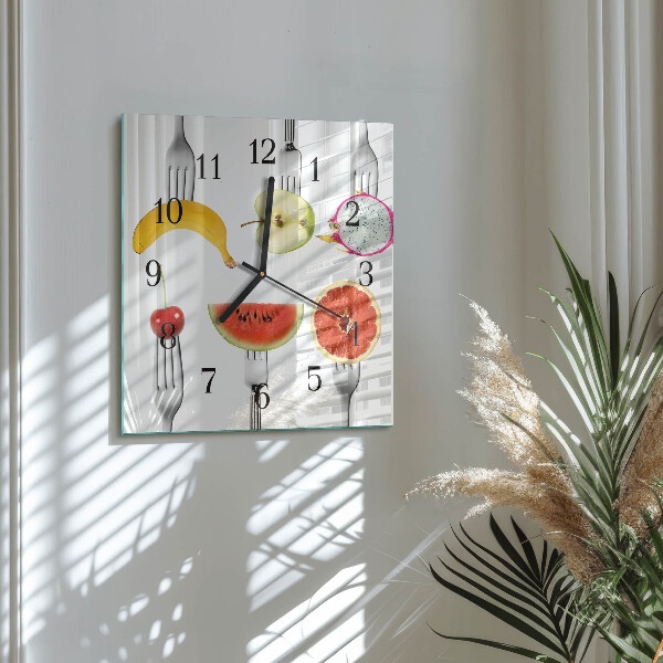 Orologio quadrato Frutta