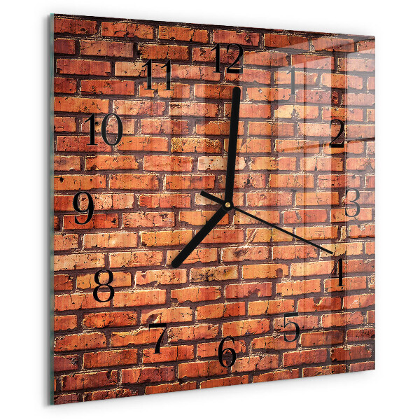 Orologio quadrato Muro di mattoni