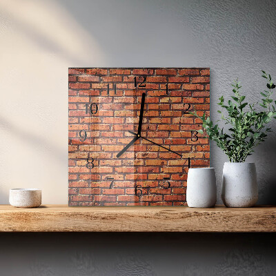 Orologio quadrato Muro di mattoni