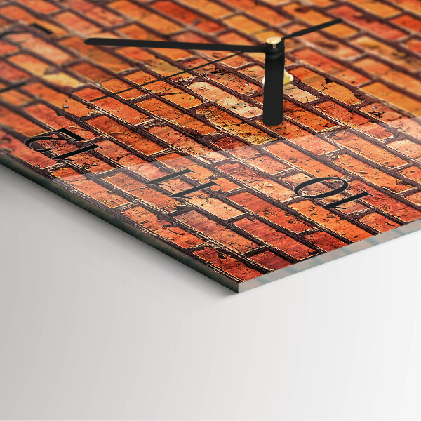 Orologio quadrato Muro di mattoni