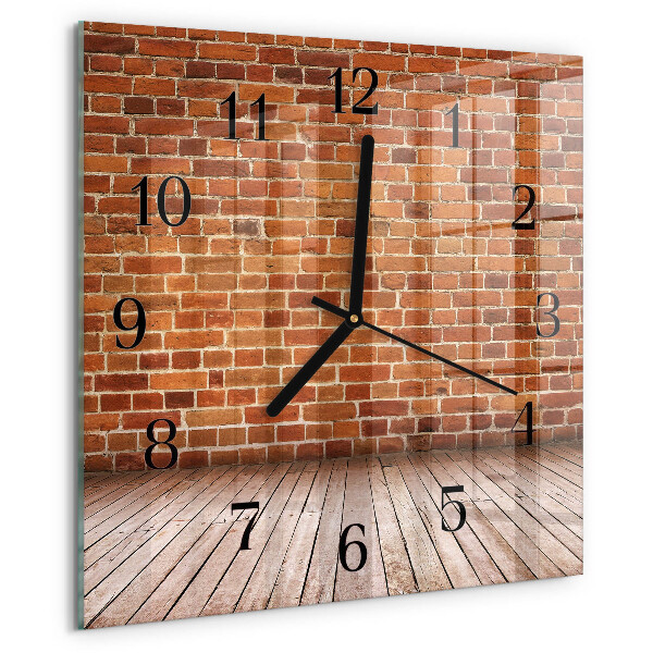 Orologio quadrato Muro di mattoni