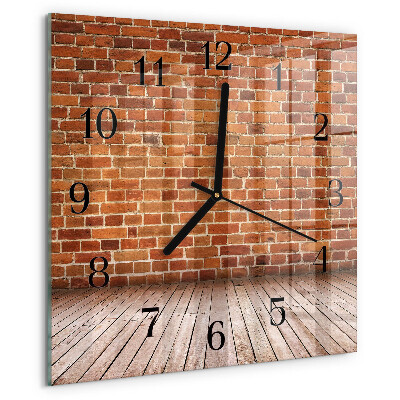 Orologio quadrato Muro di mattoni