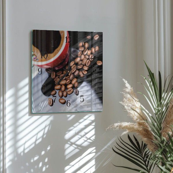 Orologio quadrato Tazza di caffè