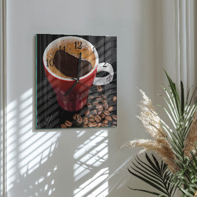 Orologio quadrato Tazza di caffè