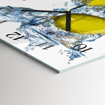 Orologio quadrato Limoni in acqua