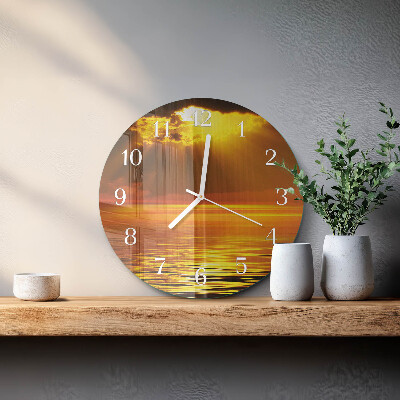 Orologio rotondo Tramonto