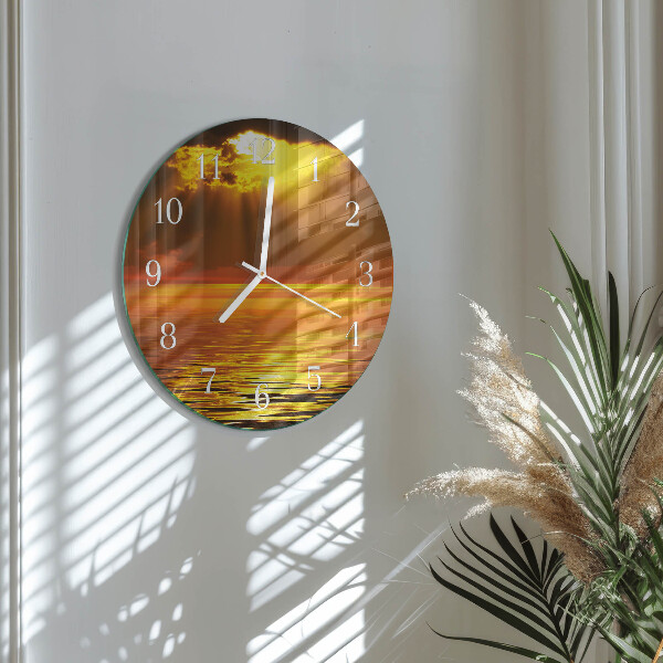 Orologio rotondo Tramonto