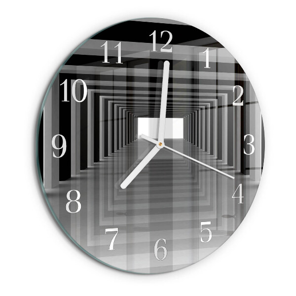 Orologio rotondo Tunnel 3D