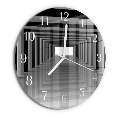 Orologio rotondo Tunnel 3D
