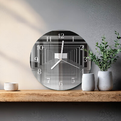 Orologio rotondo Tunnel 3D