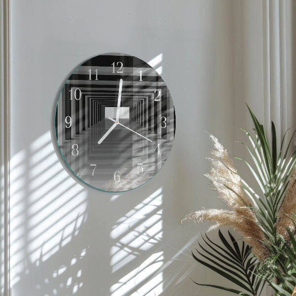 Orologio rotondo Tunnel 3D