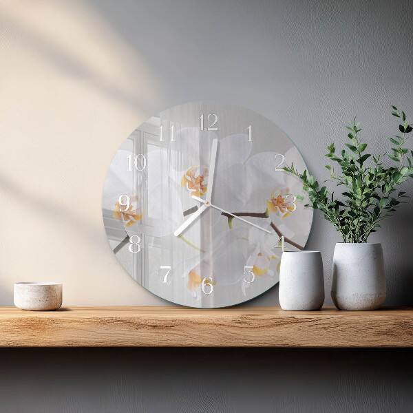 Orologio rotondo Orchidea