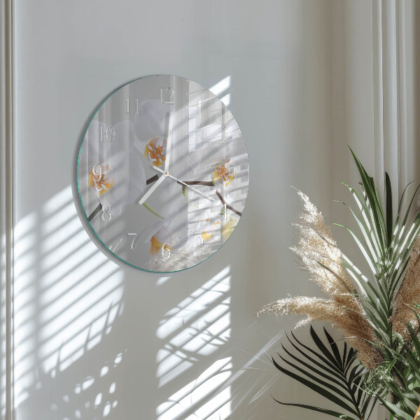 Orologio rotondo Orchidea