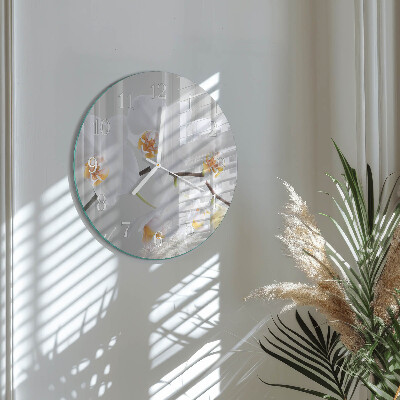Orologio rotondo Orchidea