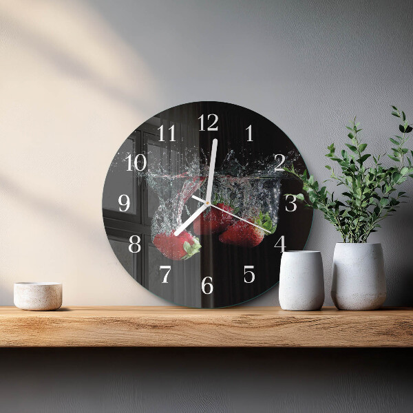 Orologio rotondo Fragole