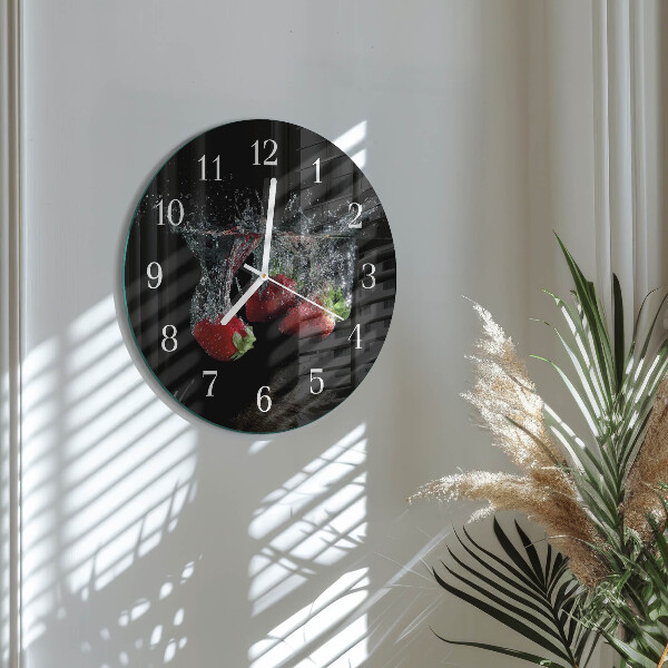 Orologio rotondo Fragole