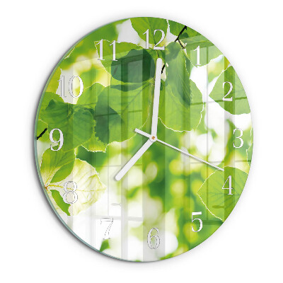 Orologio rotondo Foglie