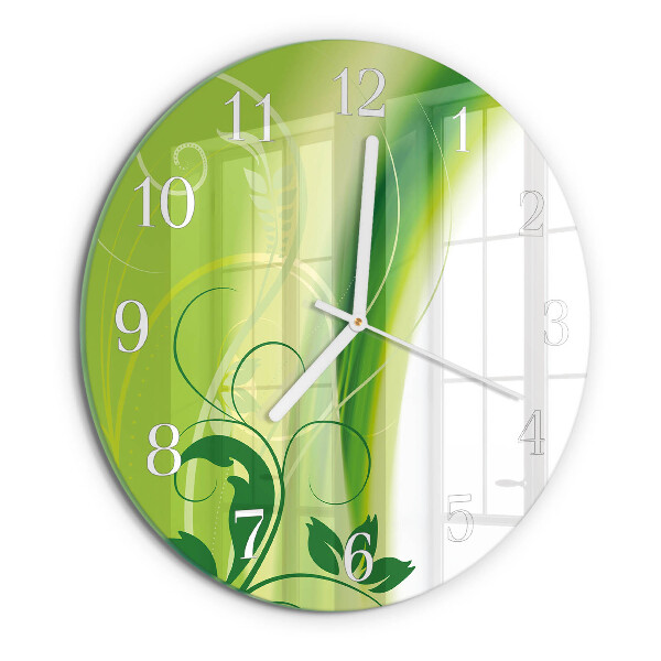 Orologio rotondo Motivo floreale