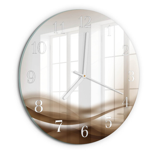 Orologio rotondo Linee astratte
