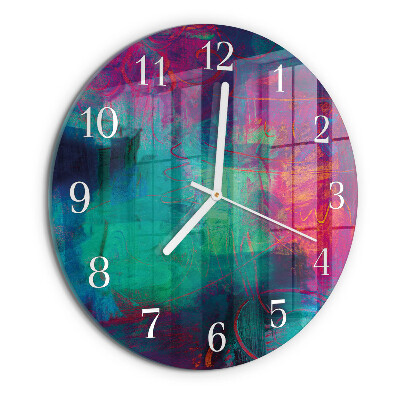 Orologio rotondo Pittura colorata
