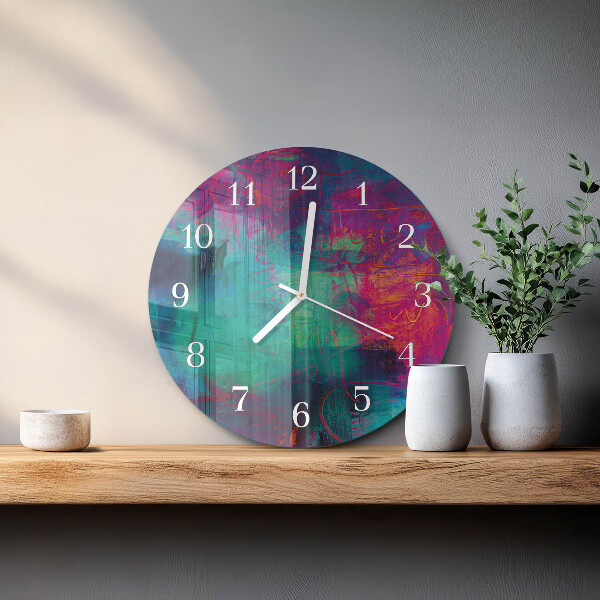 Orologio rotondo Pittura colorata