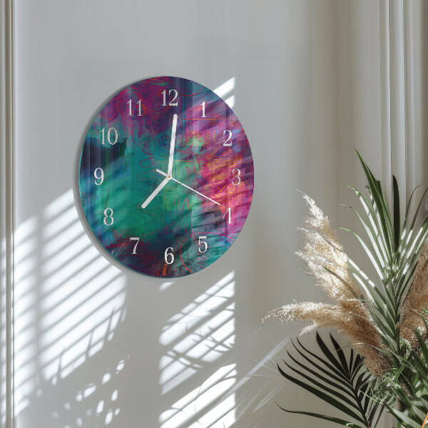Orologio rotondo Pittura colorata