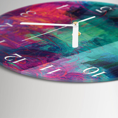 Orologio rotondo Pittura colorata