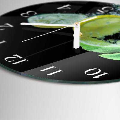 Orologio rotondo Limone e lime
