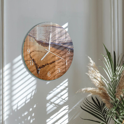 Orologio rotondo Il cuore della spiaggia
