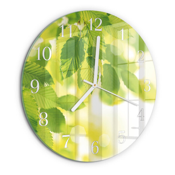 Orologio rotondo Foglie