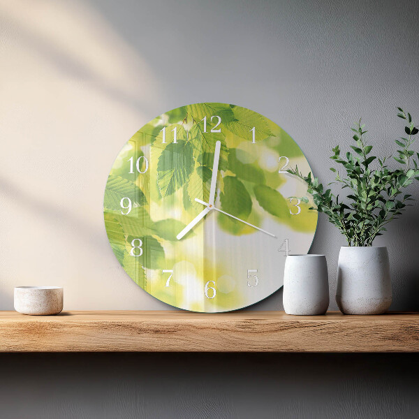 Orologio rotondo Foglie