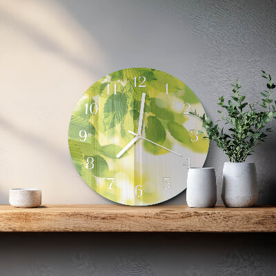 Orologio rotondo Foglie