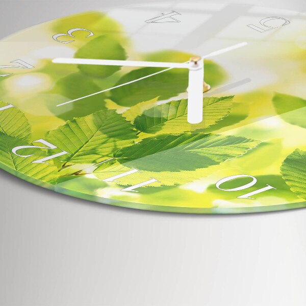 Orologio rotondo Foglie