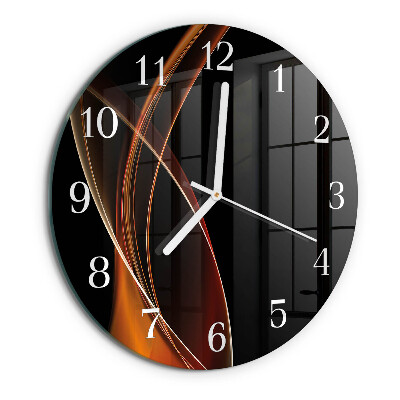 Orologio rotondo Linee astratte