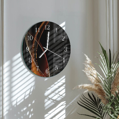 Orologio rotondo Linee astratte