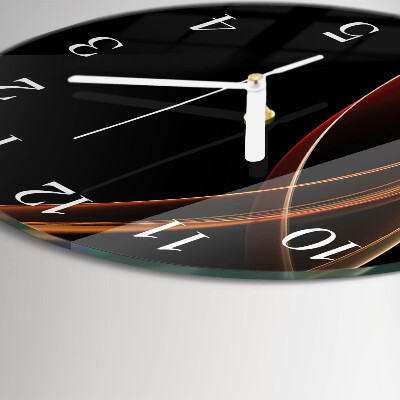 Orologio rotondo Linee astratte