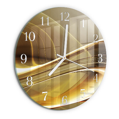 Orologio rotondo Linee astratte